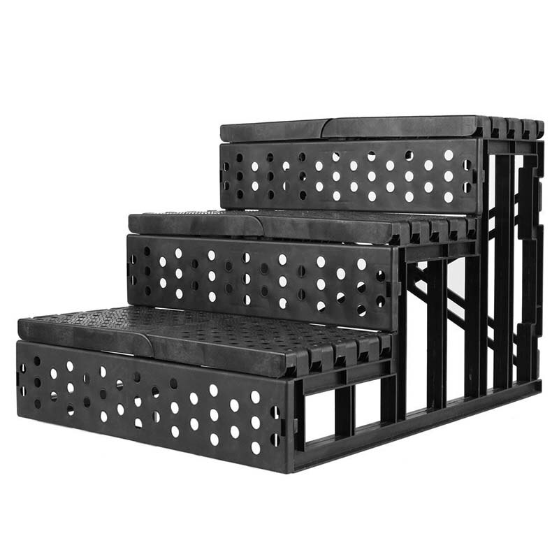 Dressage d'escaliers d'animaux pour chiens/chats blanc (trois étages)