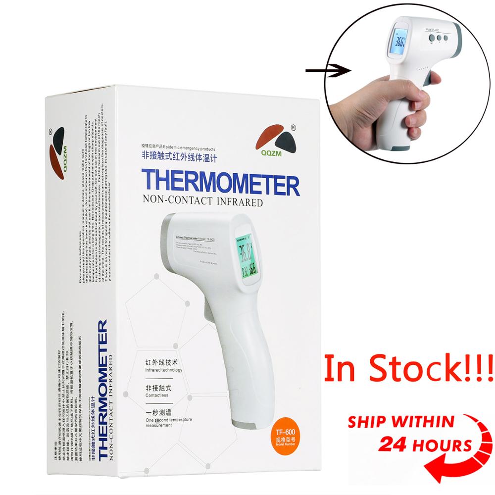 På lager berøringsfrit digitalt infrarødt termometer temperaturmåling berøringsfrit infrarødt termometer med lcd-baggrundsbelysning