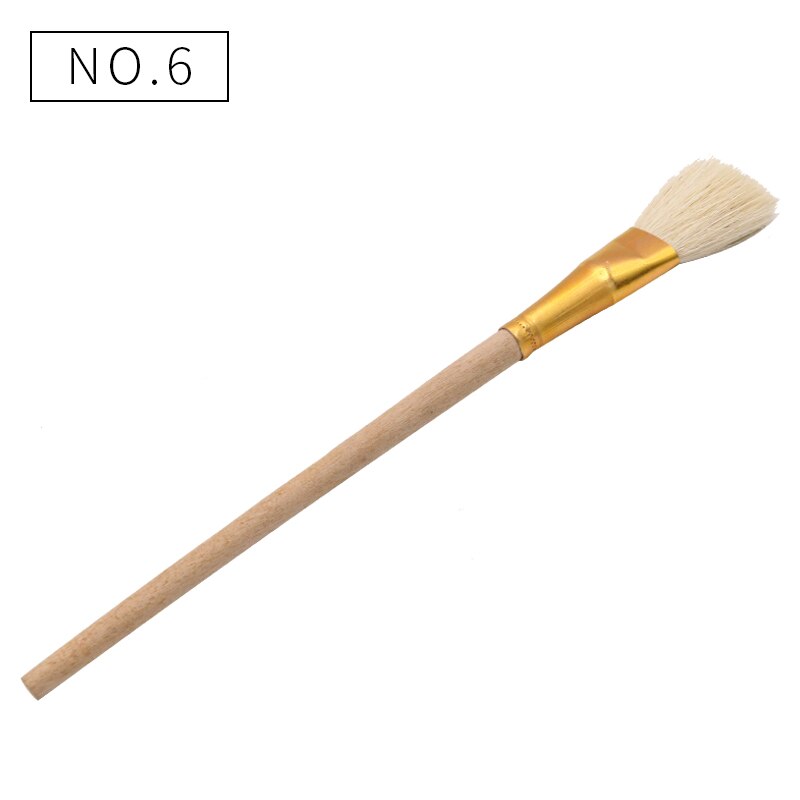 10 stücke Wolle Stift Pinsel Glatte und Weiche Gold Blättert Stift Gute Werkzeug für Vergoldung Blätter Pinsel: Nein6