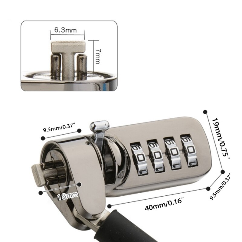 Anti-theft Locks Digital Equipment Powerful Lock For Electronics Deviceds PC Computer Safety Locker Laptop Safe Protect