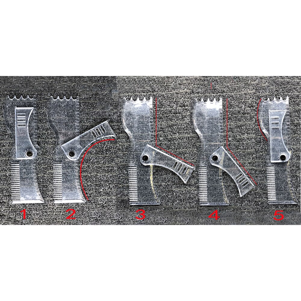 Beard Styling Shaping Template Ruler 360 Rotation ... – Grandado