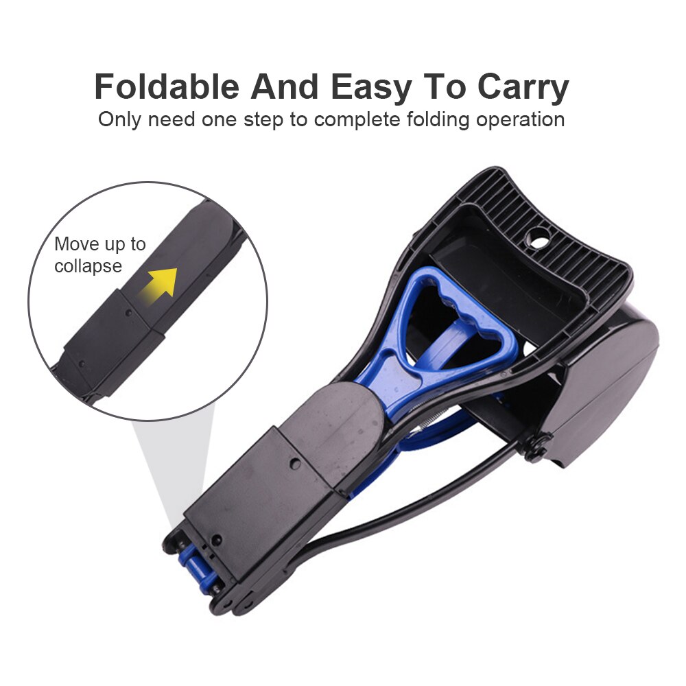 Składana szufelka robić sprzątania psich odchodów długa rączka torba na odchody psa dozownik łopatka robić kupy łopata zbieracz odpadów zwierzęcych zwierzę domowe urządzenia robić oczyszczania na zewnątrz