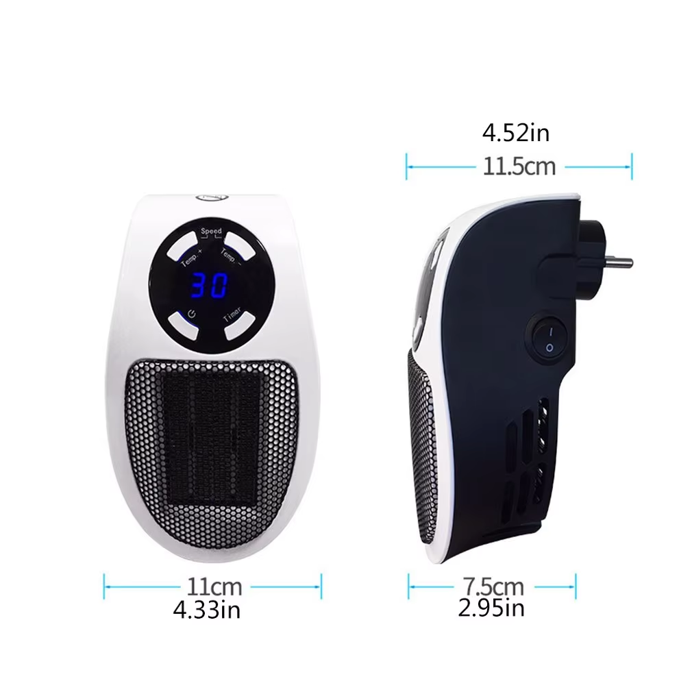 Xiaomi 500W Portable Heater Electric Heater Plug In Wall Room Heater Appliance Heating Stove Mini Radiator Remote Warmer Machine
