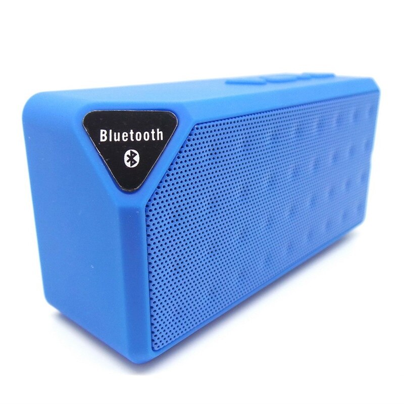 Mini Bluetooth Speaker Draadloze Draagbare Muziek Klankkast Subwoofer Luidsprekers Met Mic Ondersteuning Tf Usb: Blauw