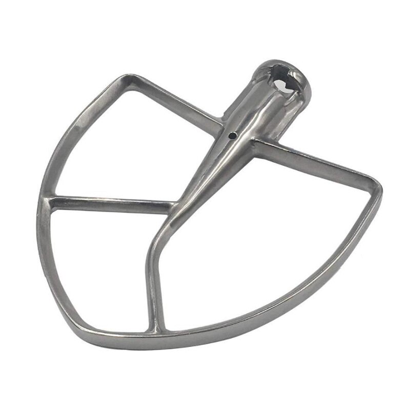 Polished Stainless Steel Flat Beater for KitchenAid 8Q Tilt-Head Stand Mixers,Mixing Parts for KSM7586P KSM7990 KSM8990