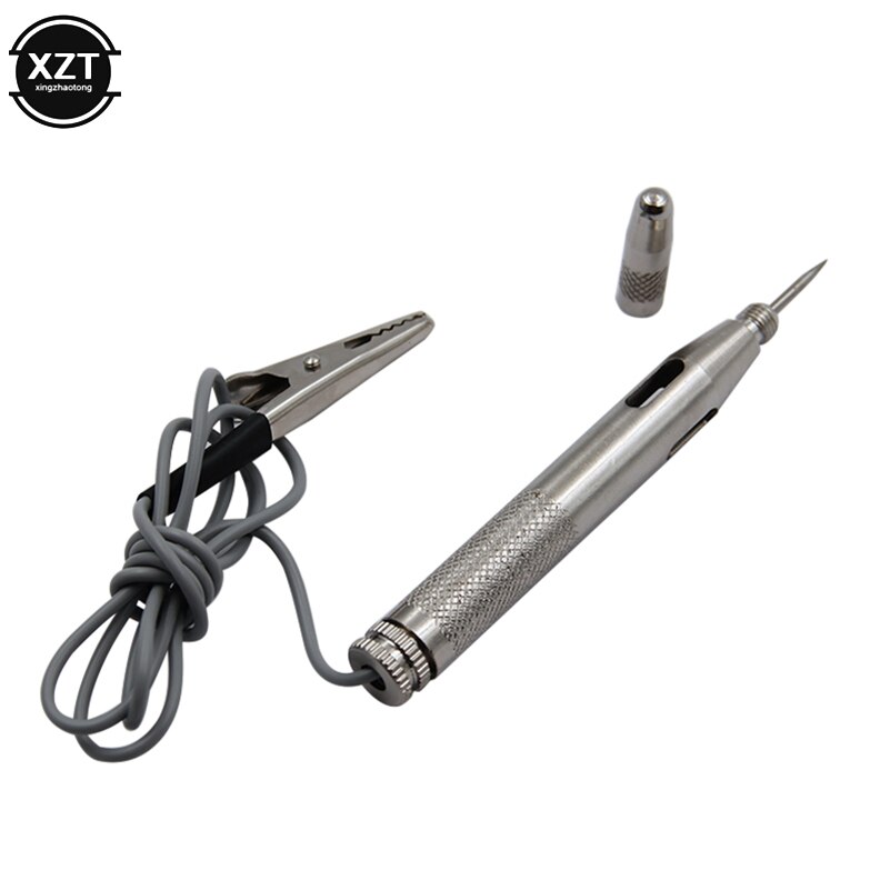Probador eléctrico automotriz, lámpara de luz de coche, lápiz de prueba de voltaje para herramientas de prueba de motocicleta y camión, circuito DC 6/12V, 1 ud.