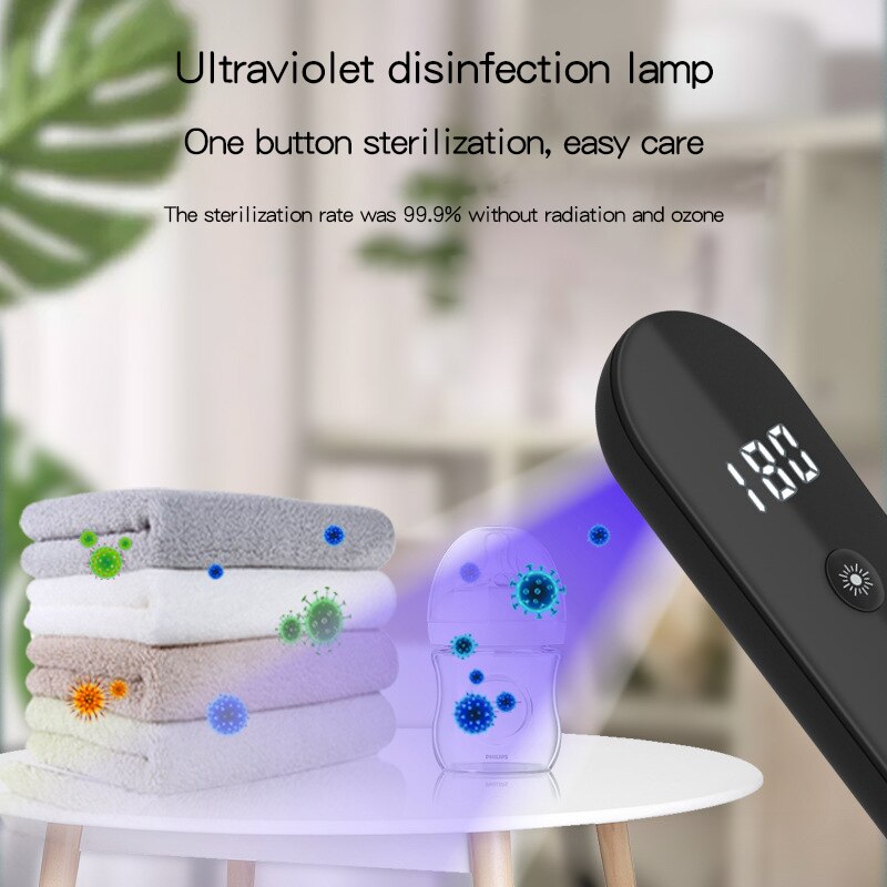 Uv Light Sanitizing Wand Uvc Hand Held Disinfection Stick Household Ultraviolet Sterilization Lamp