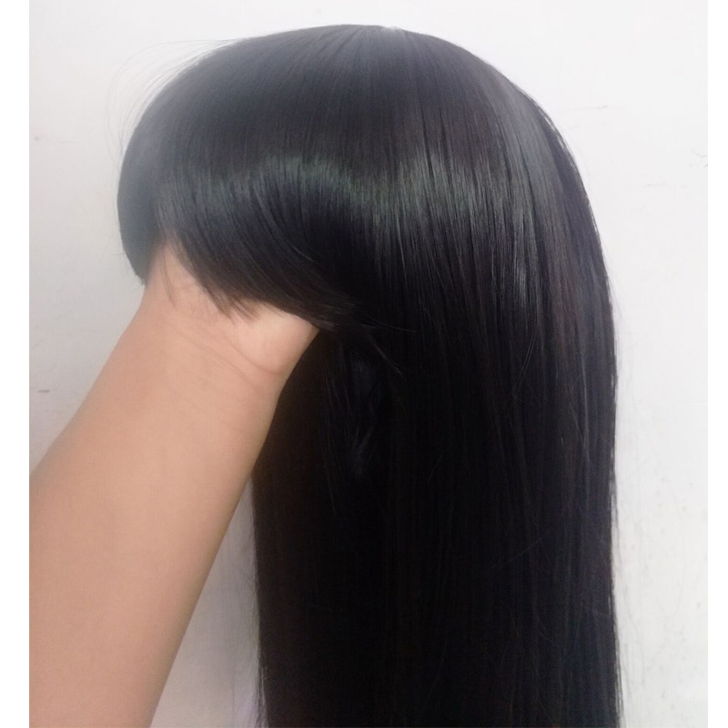 LANLNA-Peluca de princesa coreana para niños, coleta de pelo rizado, juego de pelucas para niños y niñas, conjunto de cabello con foto, conjunto de cabello rizado para bebé