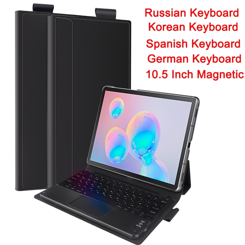 Wireless Russian Keyboard for Samsung Galaxy Tab S6 10.5 In SM-860/T865 Tablet Bluetooth Keyboard Korean Magnetic Keyboards