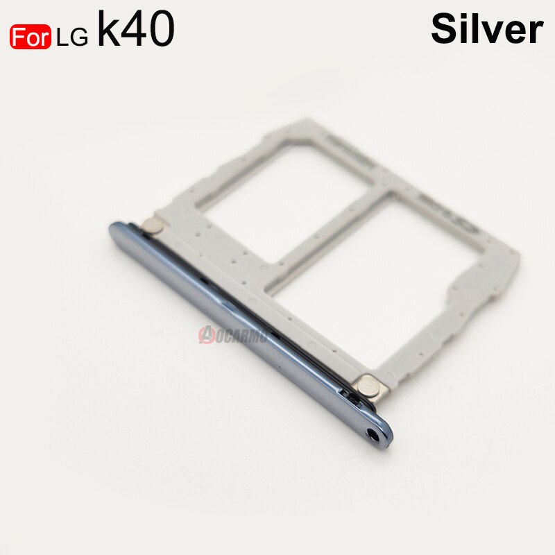 Aocarmo ersatzteil für lg  k40 / k12 plus  k12+  sim- und sd-kartenleserhalterung, steckplatz  x420em