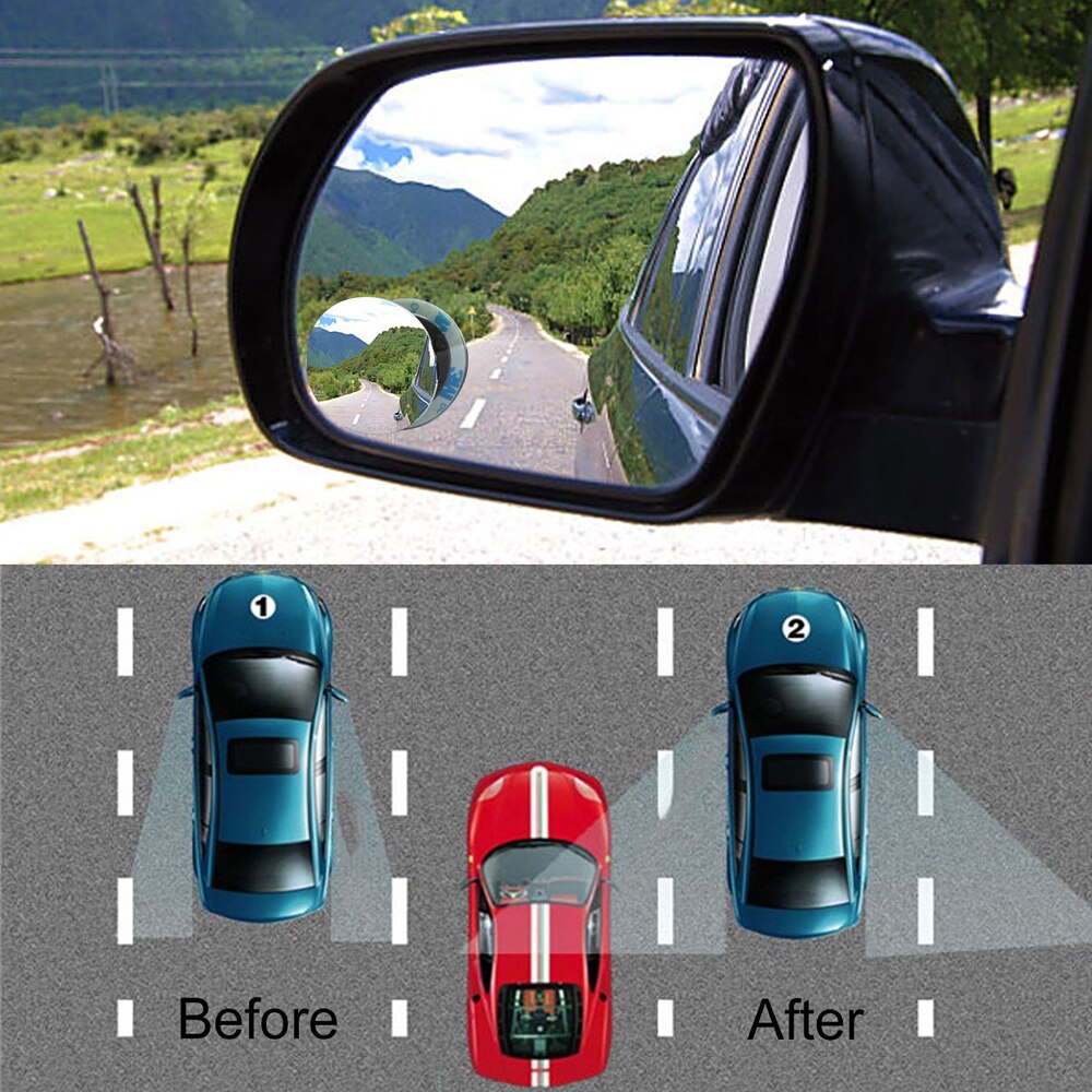 1pc 360 Degree Blind Spot Mirror Adjustable Car Rearview Convex Mirror for Car Reverse Wide Angle Parking Mirror Car Accessories