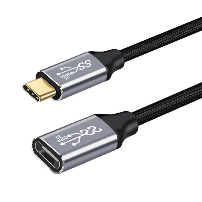 Câble d'extension USB C3.1 Type-C 100W mâle à femelle Gen 2, cordon d'extension: Violet