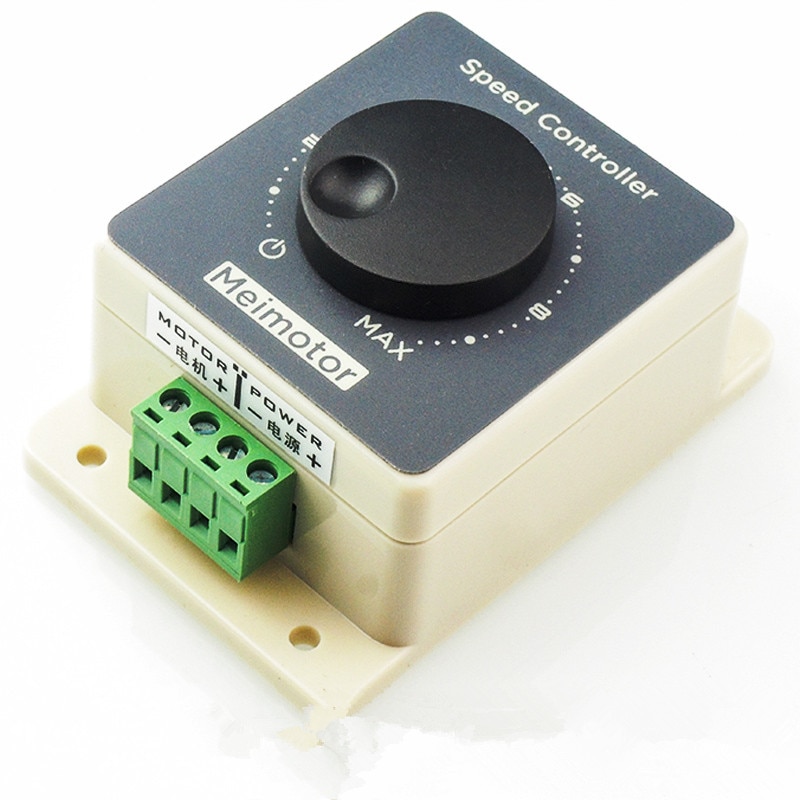 1 st. pwm dc motor snelheidsregelaar  dc10-60v 25 khz 10a 5-100%  snelheidsbereik 8mm