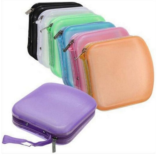 Originele Duurzaam Draagbare Capaciteit 40 Pocket Cd En Dvd Plastic Organizer Holder Protector Wallet Travel Carry Case