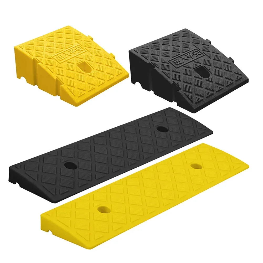 Rampas portátiles para entrada de ruedas de coche, Kit de rampa de umbral de alta resistencia antideslizante para remolque de coche, camión, accesorios para bicicletas
