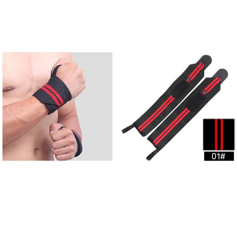 1pcs Adjustable Wristband Elastic Wrist Wraps Bandages For Weightlifting Powerlifting Breathable Wrist Support 6colors