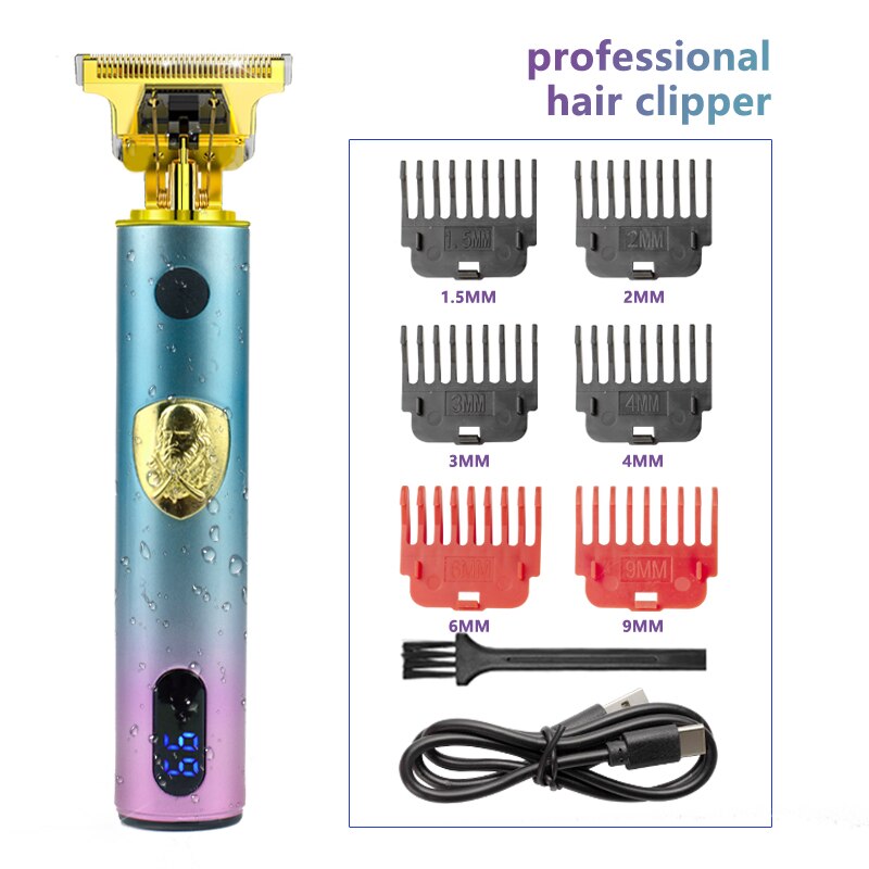 Tondeuse à cheveux électrique pour hommes, Rechargeable par USB, rasoir pour barbier: LAORENTOU