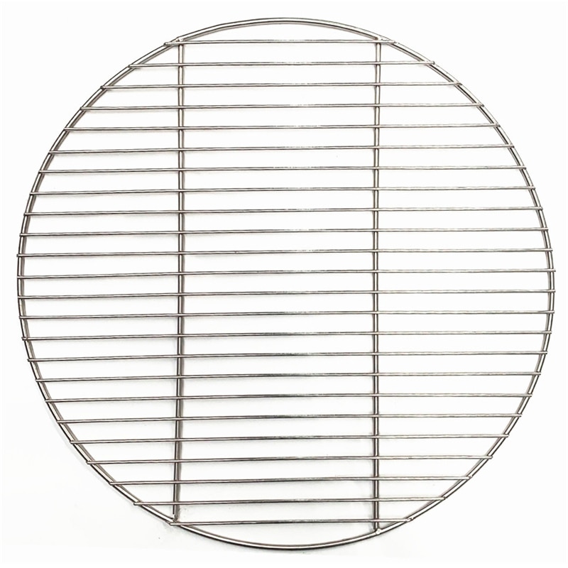 Non-Stick 304 Stainless Steel Round BBQ Mesh Mat Grid Home Roast Bacon Grill Tool Iron Nets Barbecue Accessories