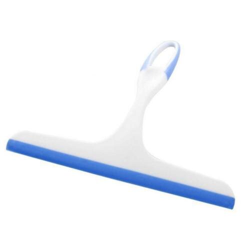 1pcs Window Glass Wiper Soap Cleaner Squeegee Shower Bathroom Mirror Brush Home Washing Cleaning Tools for Bathroom: Blue