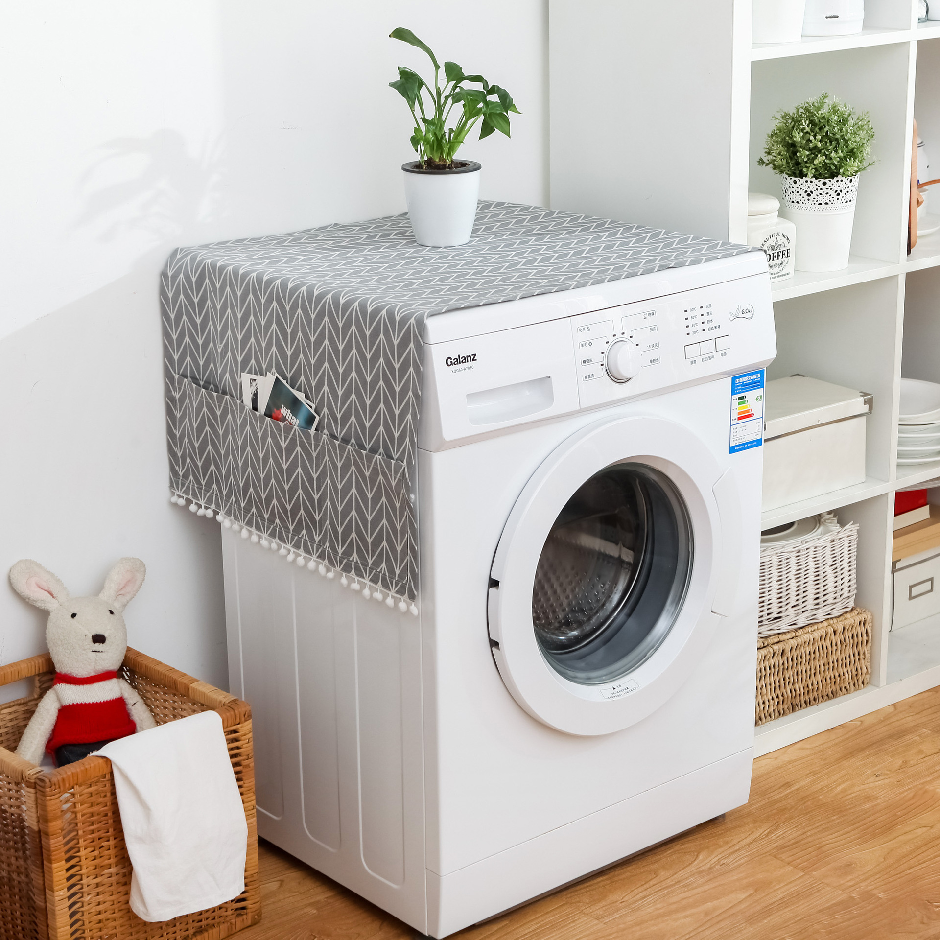 Køleskab støvdæksel husholdningsfryser toppose køleskab støvtæt dækselpose multifunktionel vaskemaskine støvtopdæksel