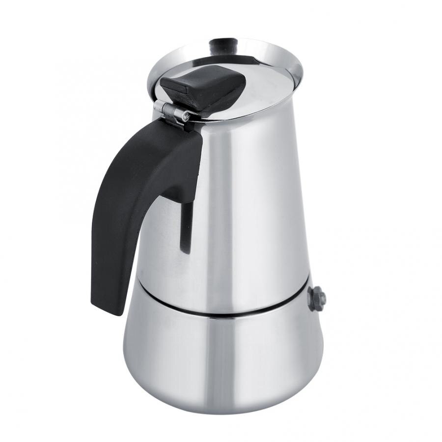 Ruostumattomasta teräksestä valmistettu kahvipannu mokka espresso latte perkolaattori liesi kahvinkeitin kattila perkolaattori juoma cafetiere latte liesi