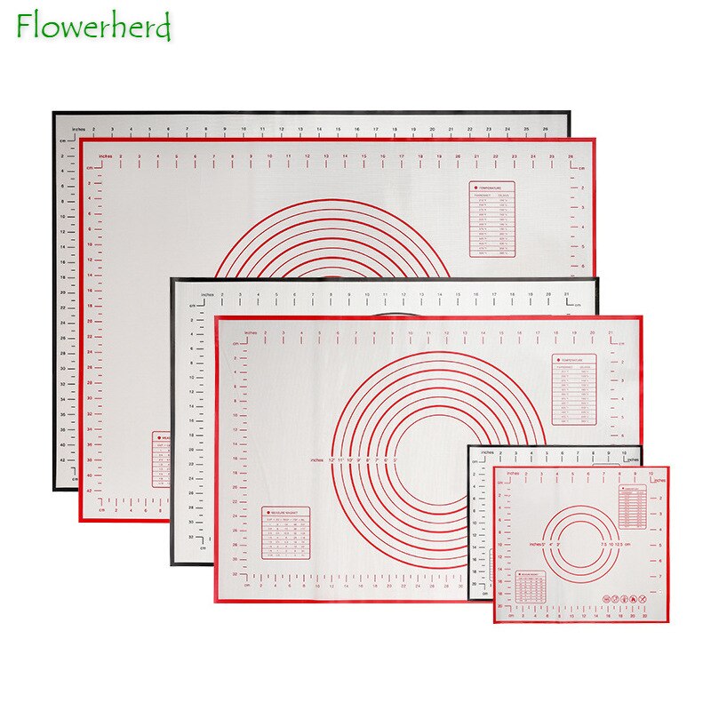 Silicone Baking Mat Kneading Mat Pizza Dough Maker Pastry Kitchen Gadgets Cooking Tools Utensils Bakeware Kneading Accessories