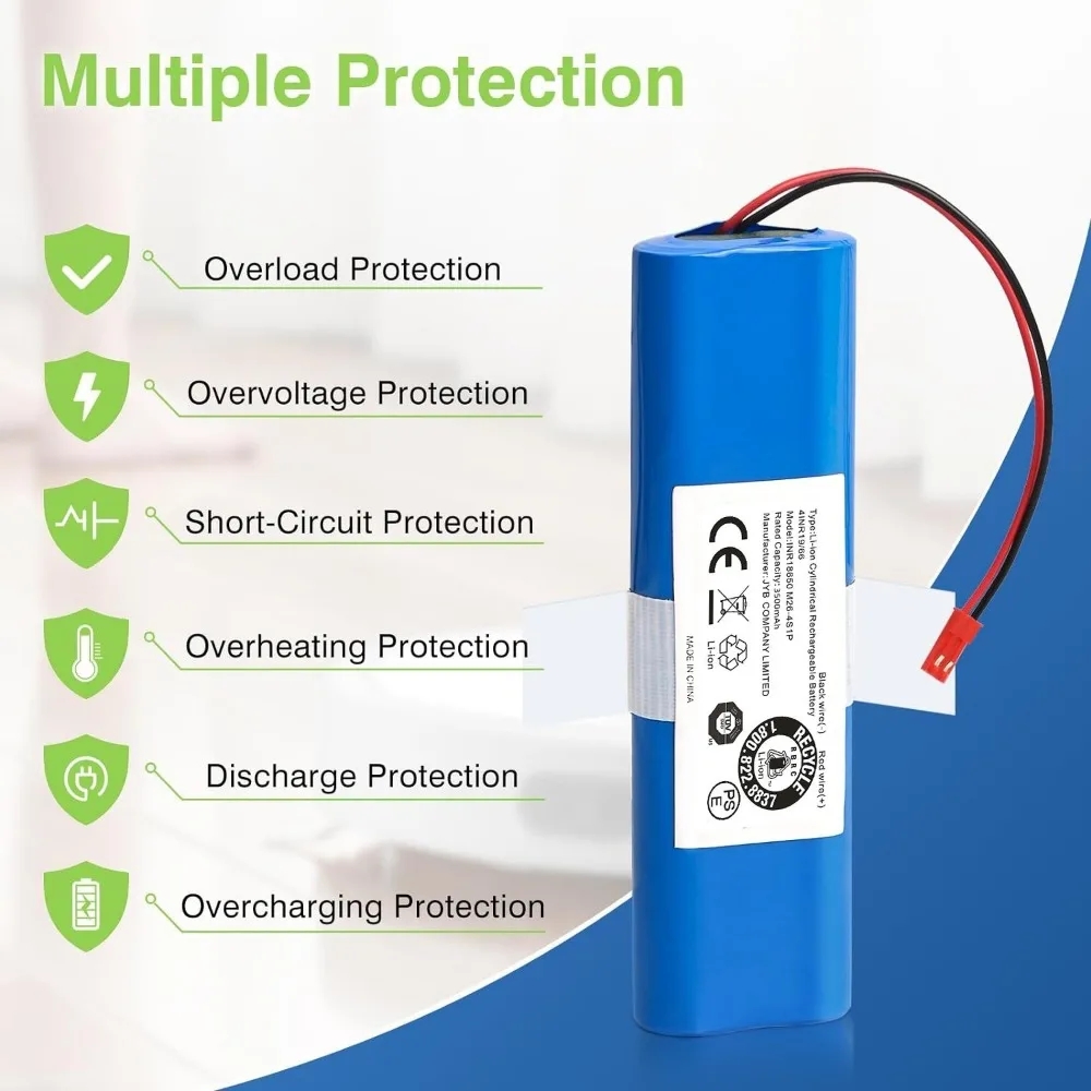 Original Li-Löwe-Akku für ILIFE V3s Profi, V5s Profi, V8s, V8 Plus, V80, V80 Max, V80 Profi, V3s Max 18650 2600 mAh 14,4 V PX-B010