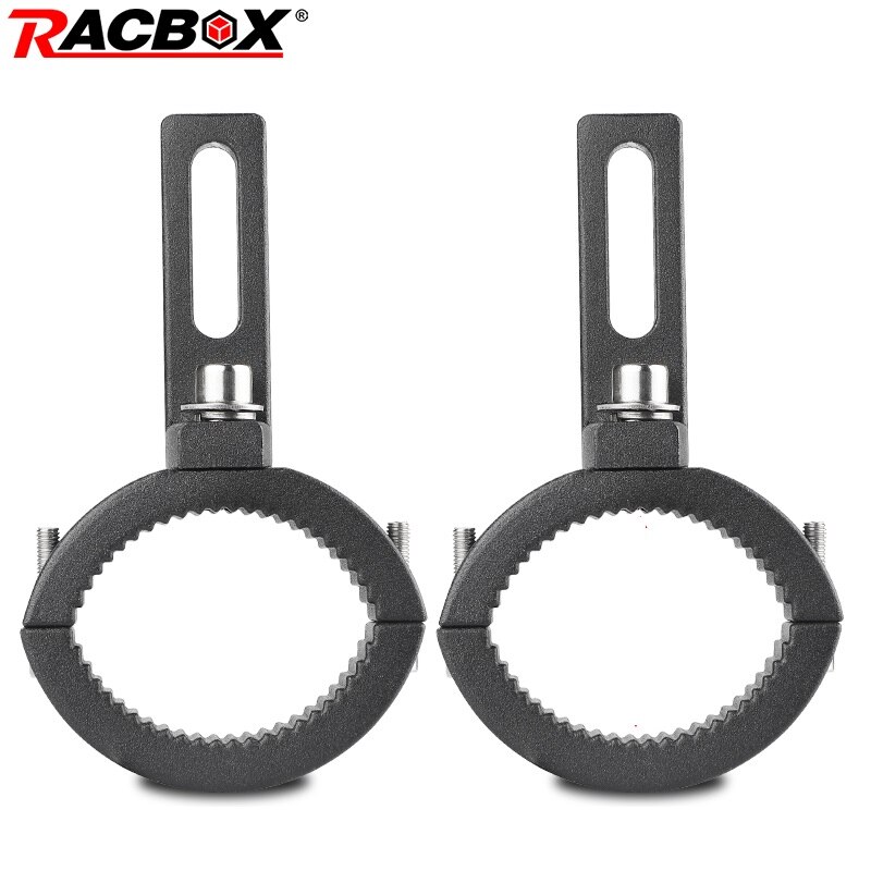 Soporte de abrazadera para faros de motocicleta, lámpara de horquilla de tubo CNC, montaje de parachoques, soporte de montaje ajustable, 42mm-54mm