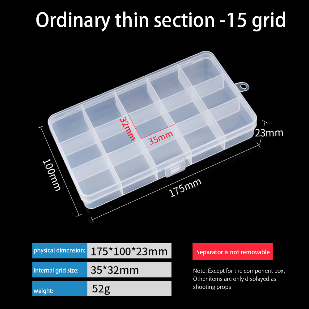 LUXIANZI Waterproof Plastic Storage Tool Box Portable Transparent Metal Parts Hardware tools Screwdriver Organizer toolbox Case: LXZ920204