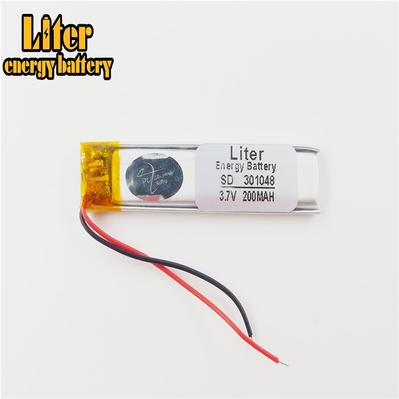 3.7v 200 lithium-polymer-akkuzellen 301048 li-po, li-ion) für  mp3 mp4 mp5 gps-, psp- und bluetooth-geräte