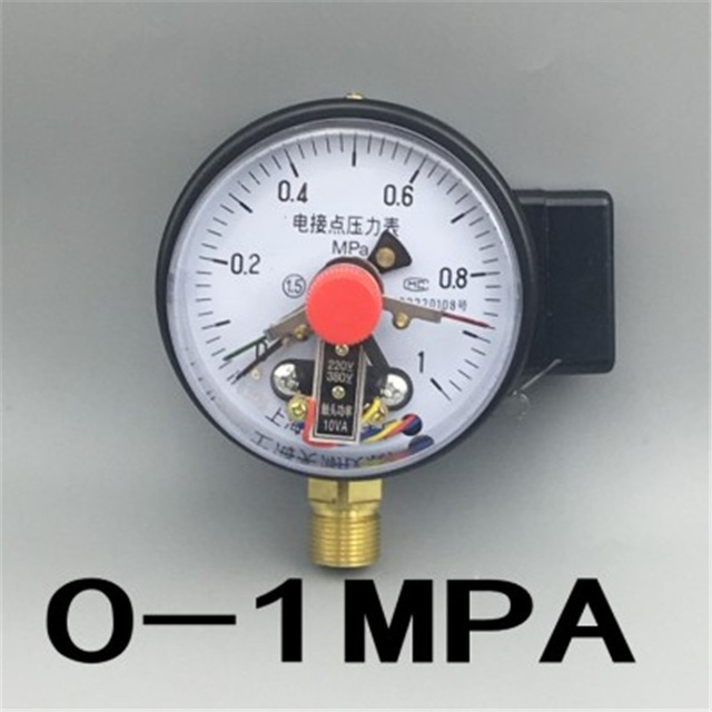 Diameter 100mm Direct Contact Pressure Gauge with Surface Vacuum Gauge Pressure Controller Measuring Tool: 0-1MPA