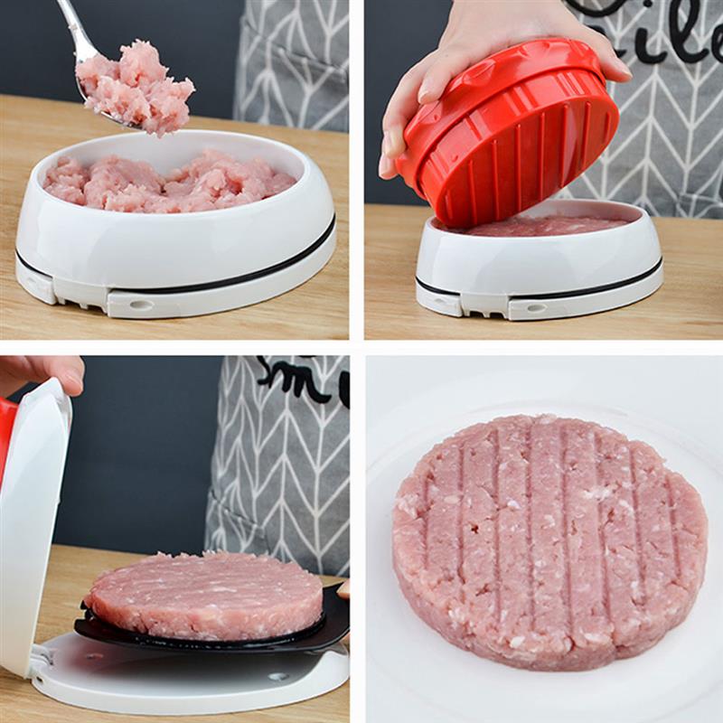 DIY Hamburger Press Round Shape Hamburger Meat Beef Grill Burger Press Patty Maker Mold Food-Grade Plastic Press Burger Maker