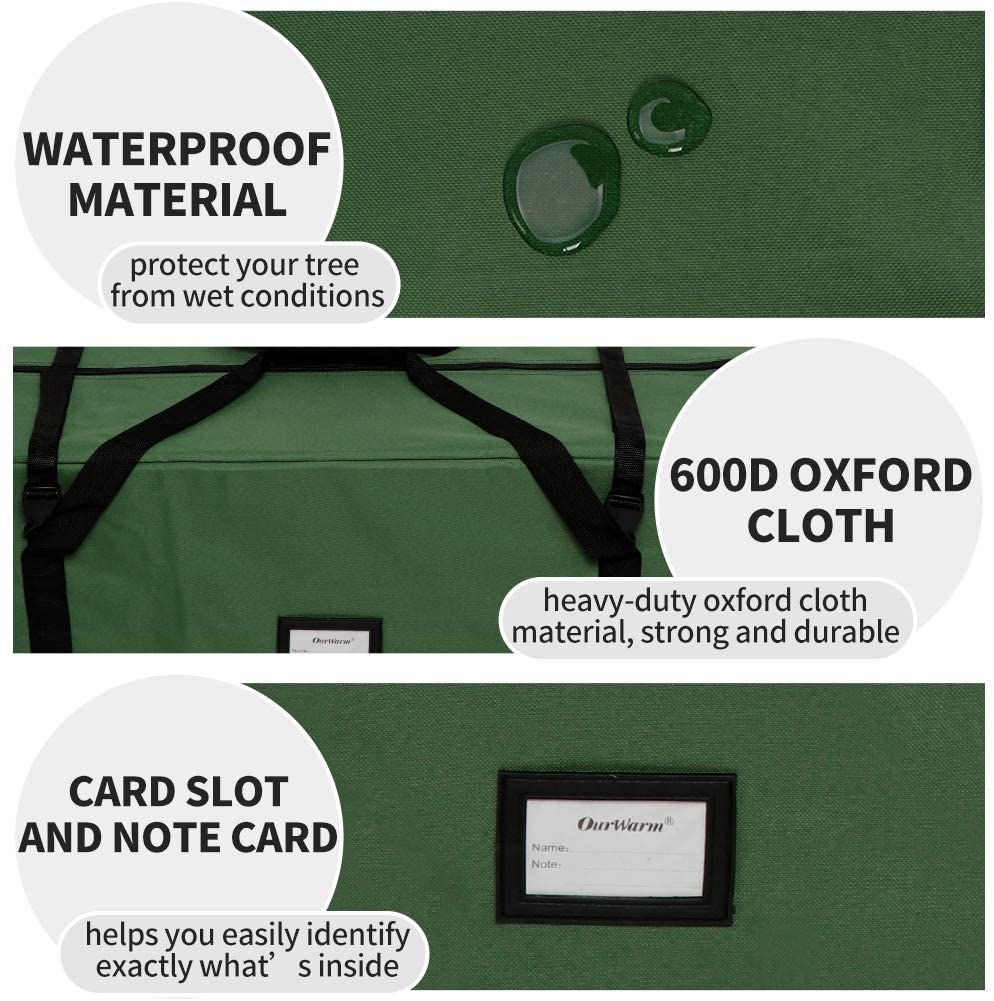 Christmas Tree Storage Bag Extra Large Christmas Storage Containers, Fits Up to 7.5 Ft Artificial Trees Heavy Duty