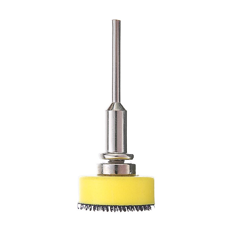 100 pçs/set 25mm 80 600 1000 2000 grão lixa disco de lixa abrasivo redondo papel de lixa + voltar almofada para ferramentas de polimento