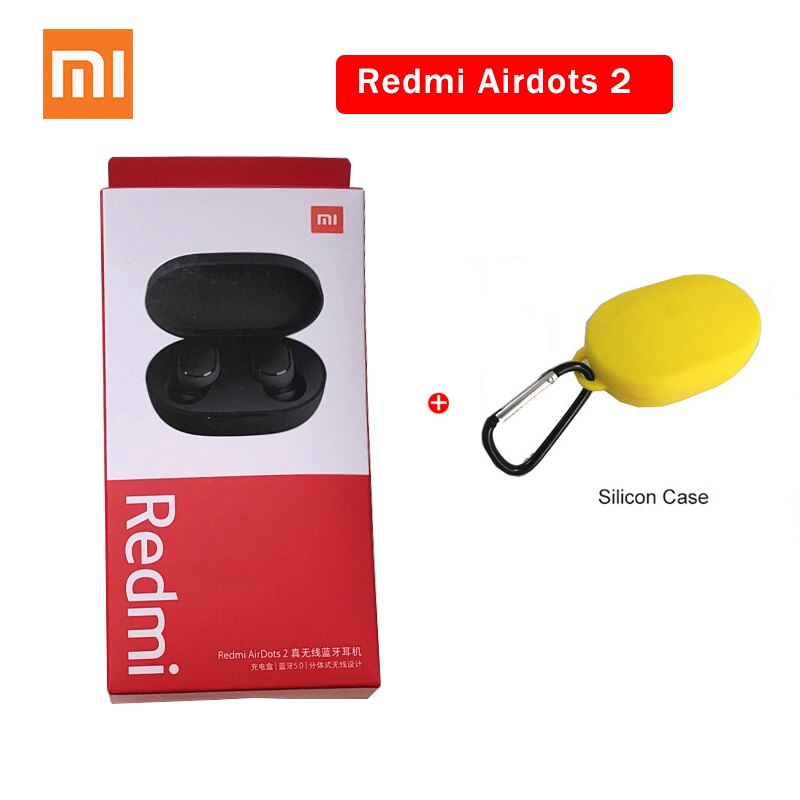 Xiaomi Redmi AirDots 2 TWS Bluetooth 5.0 Noise Reduction with Mic AI Control Redmi AirDots S True Wireless Headset: Airdots 2 yellow