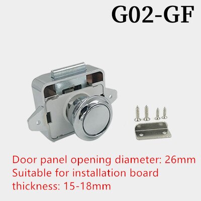 Zinc alloy push button catch hidden door lock Handle for Camper Caravan Motor home Cupboard Cabinet Drawer Furniture Hardware: 3