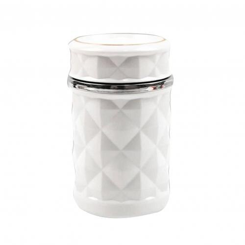 Cenicero portátil para coche, soporte de cilindro con indicador LED, suministros para coche, Universal, accesorios de estilismo para coche, Interior, 1 ud.: Blanco
