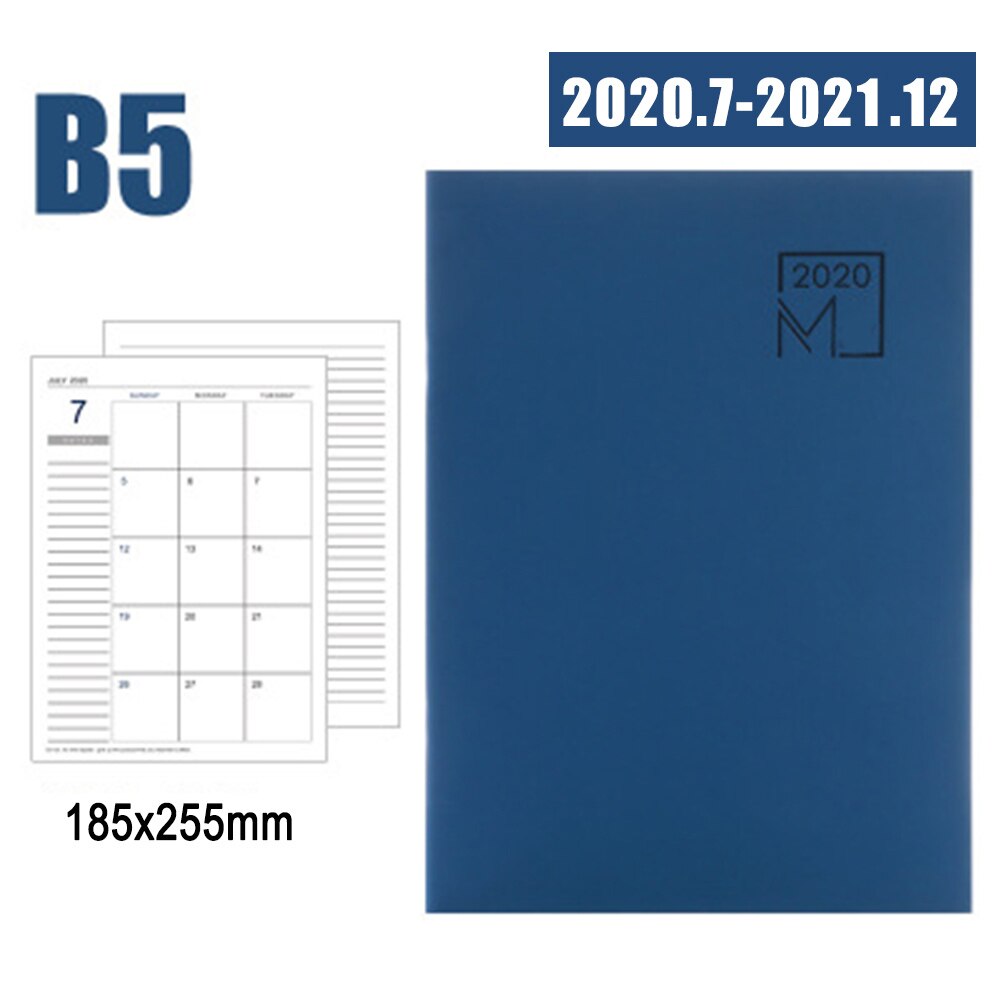 Notebook Agenda Planner Diary Meeting Book Girl School Stationery Monthly Plan Supplies DOM668