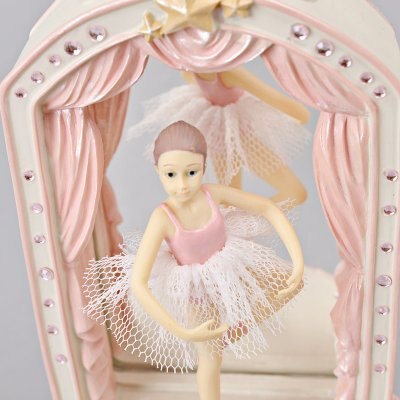 Caixa porta-joias de ballet e menina, decoração de princesa para aniversário e dia dos namorados, caixa de armazenamento