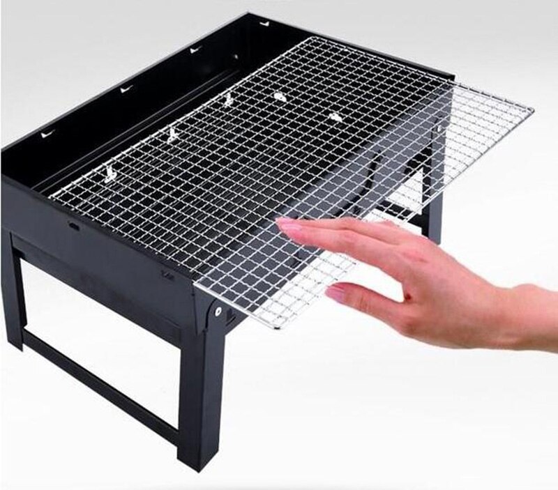 Foldable BBQ Grill Bakery Outdoor Travel Camp Cooker 2 People Charcoal Tool Carbon Barbecue Stove Stainless Steel Tools