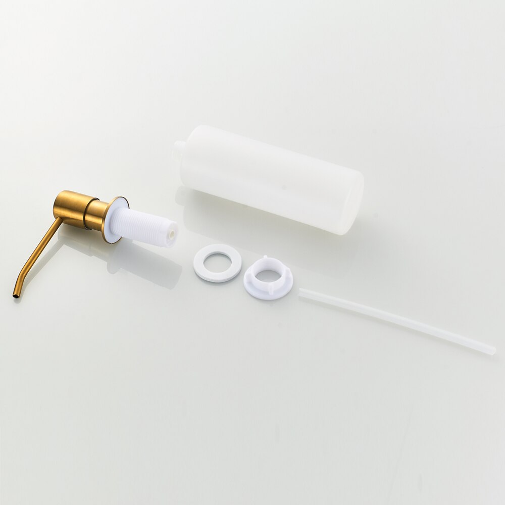 304 Stainless Steel Head Detergent Bottle Liquid Soap Dispenser Brushed Gold Hand Sanitizer Shampoo Dispenser Plastic Bottle