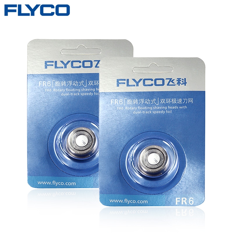 2pc elektrische scheermesjes vervanging voor flyco scheermesjes scheerkop  fr6 geschikt voor  fs318 fs320 fs323 fs325 fs328 fs329 fs330