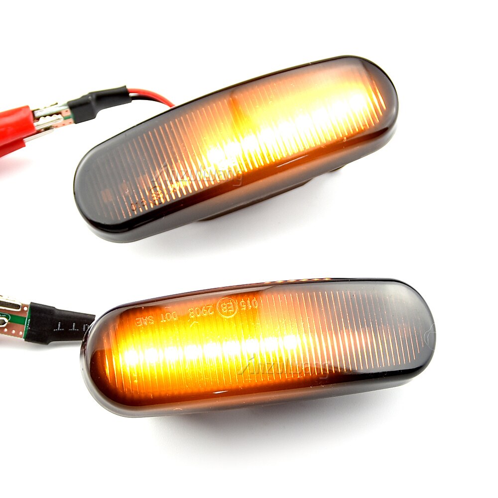 2Pcs Voor Fiat Panda 169 Grande Punto Inkl. Evo Doblo Fiorino Linea Idee Dynamische Led Side Marker Light Repeater Lamp