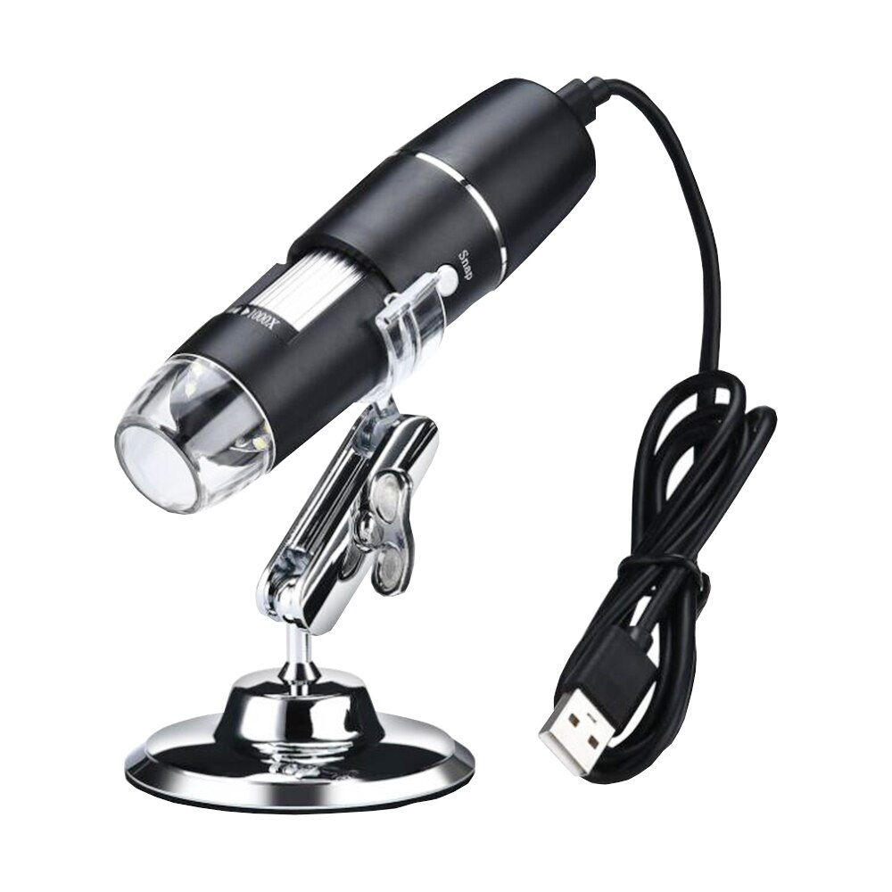 1000X Wifi Digital USB Microscope 8 LED Lights Electron Microscope Endoscope Camera For Cell Phone Repair Hair Skin Inspection