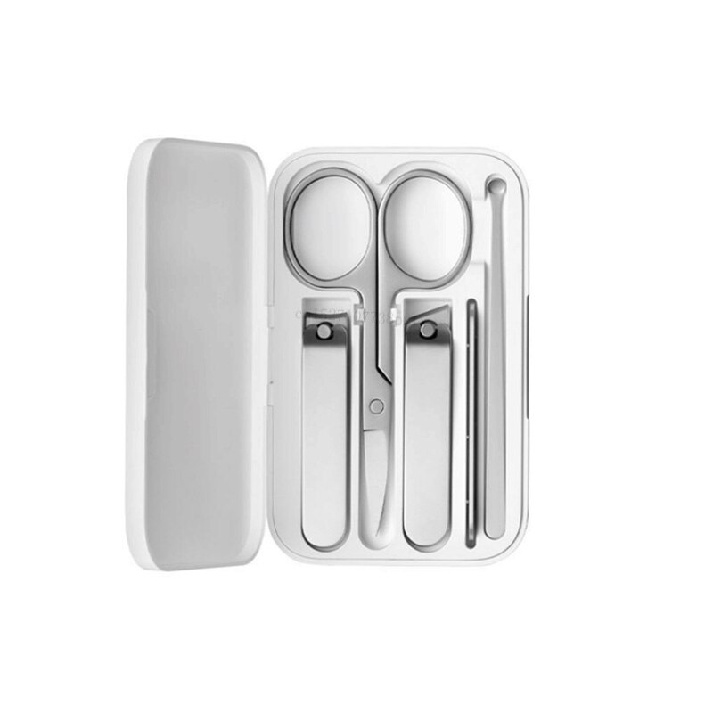 Xiaomi-cortauñas de acero inoxidable Mijia, 5 uds., cortauñas para el cuidado de la pedicura, lima de uñas, herramientas de belleza profesionales: 5 in 1 kits
