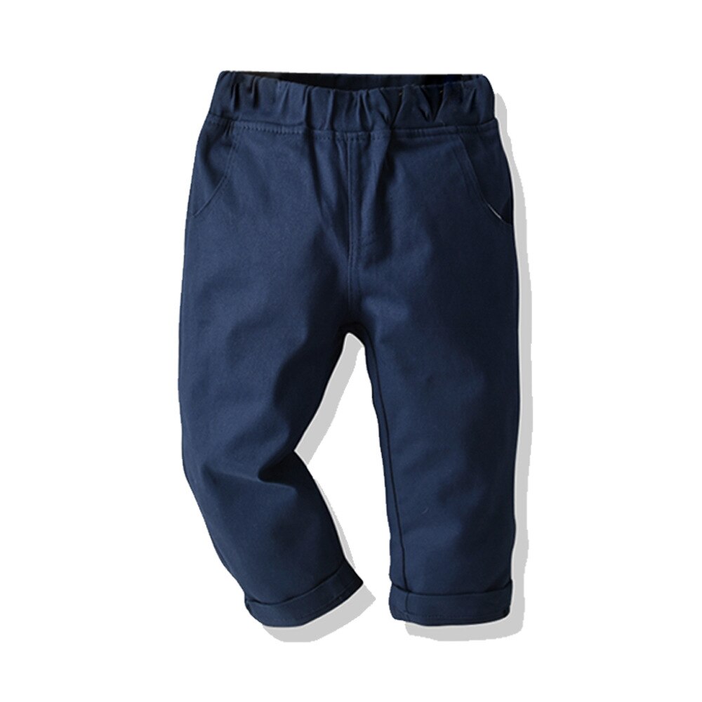 traje de bebé para NIÑOS 2 unids/set de traje de negocios para niños y bebés camisa sólida + conjunto de pantalones para niños para Formal 1-6 años