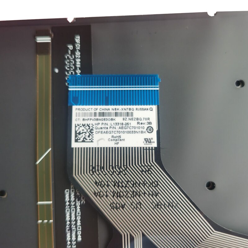 Laptop Russian/RU keyboard For HP Pavilion 15-DA 15-DB 15-DW 15-CS TPN-C139 TPN-C135 TPN-C136 250 G7 255 G7 With Backlight