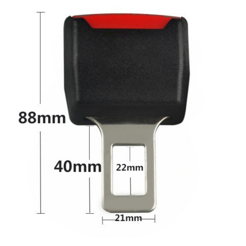 Universal Car Seat Belt Clip Extender Safety Belts Plug Thick Insert Socket Black / Beige