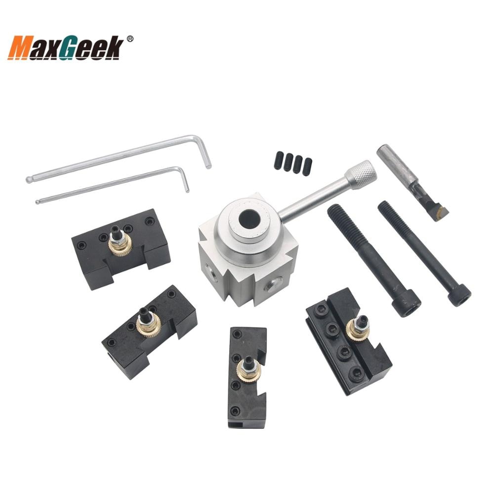 Maxgeek Mini Quick Change Multifix Tool Post Houder Kit Voor 7X10 12 14 Motor Draaibank