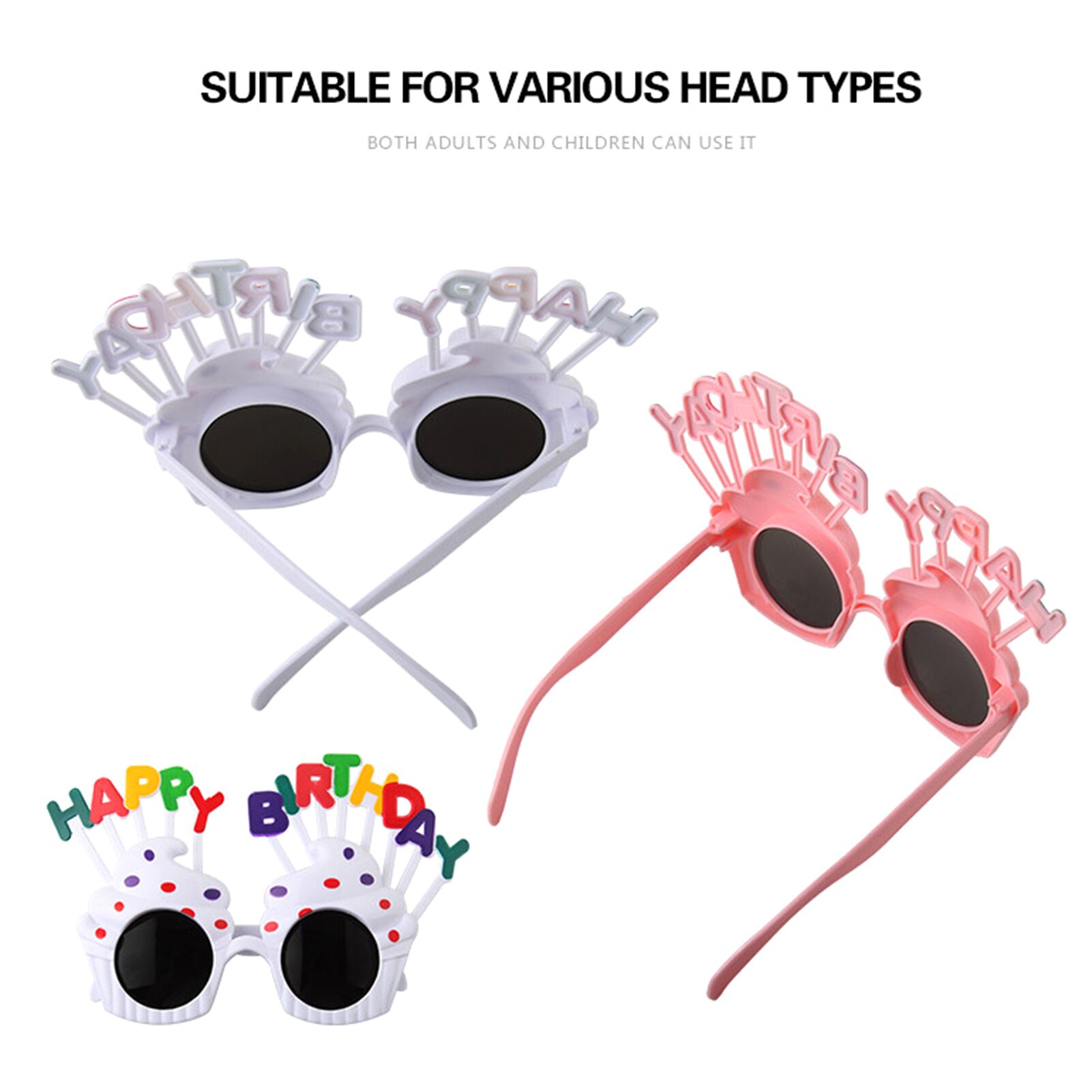 1Pc wszystkiego najlepszego z okazji urodzin okulary śmieszne nowość okulary świeca okulary okulary na imprezę rekwizyty fotograficzne urodziny prezent dobrodziejstw dla dzieci